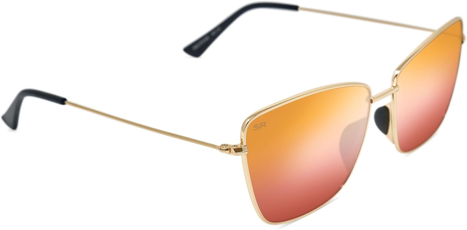 Shady Rays Tangle Free Melrose | Oversized Metal Cat-Eye Sunglasses with Polarized Lenses