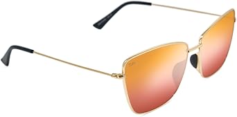 Shady Rays Tangle Free Melrose | Oversized Metal Cat-Eye Sunglasses with Polarized Lenses