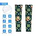 Meaudiwes Fashion Compression Cooling Sleeve Sun Protection Arm Sleeves, Summer Leaves Flowers Floral Foxes Tattoo Cover Up