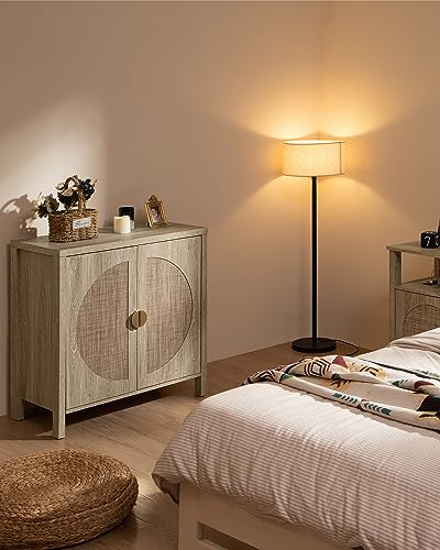 Sicotas Rattan Buffet Cabinet Set Of 2, Accent Sideboard Storage Cabinet With Adjustable Shelves thumb #4