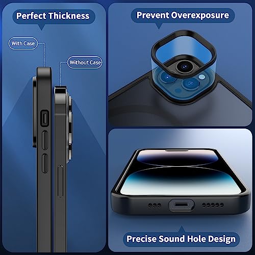 CACOE iPhone 14 Pro Hülle 6.1 Zoll kompatibel mit MagSafe, Handyhülle Schutzhülle Case Anti-Fingerabdruck – Bild 6