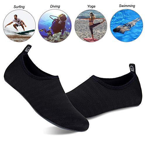 Image of Water Shoes Mens Womens Beach Swim Shoes Quick-Dry Aqua Socks Pool Shoes for Surf Yoga Water Aerobics