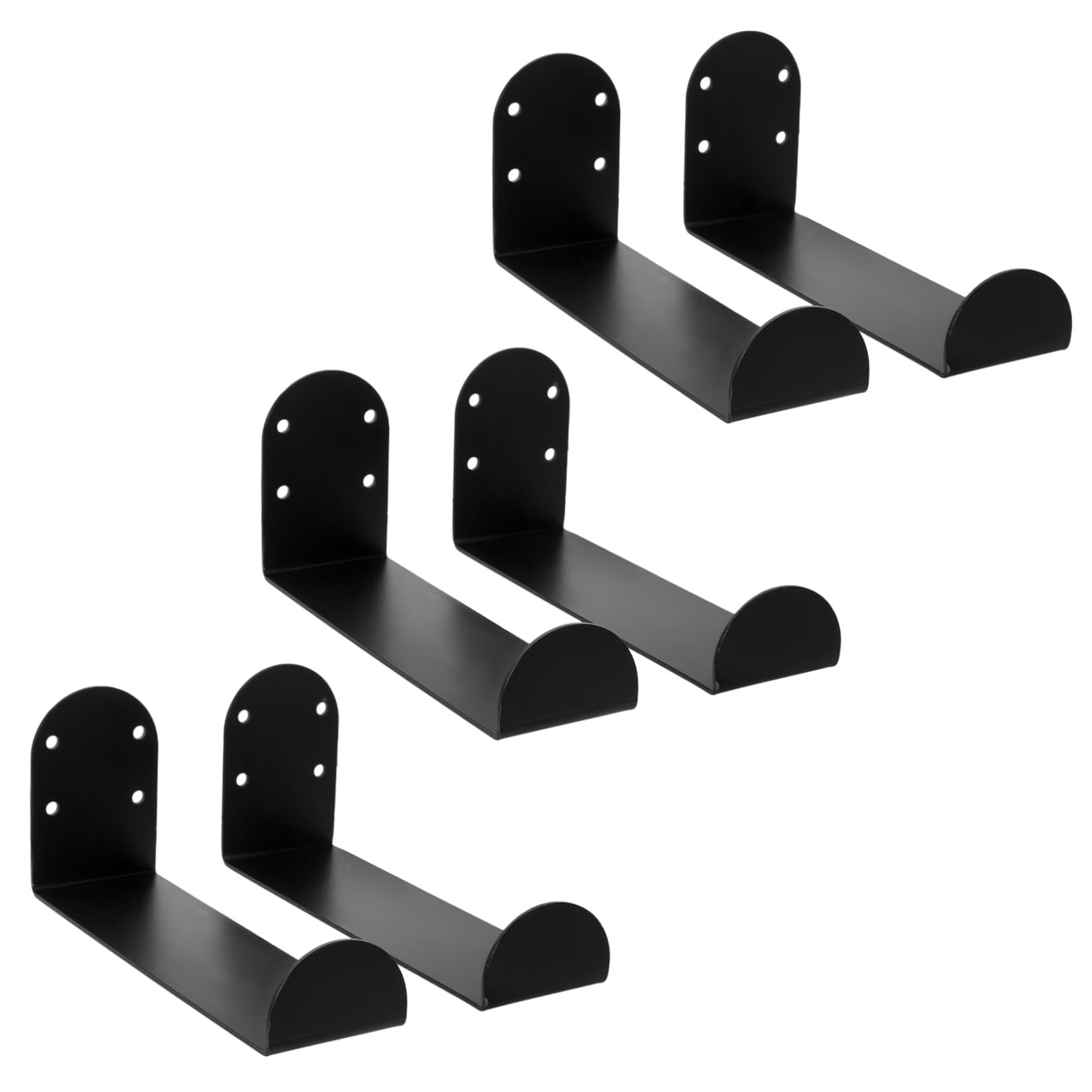 Toyvian 6 Pezzi Supporto da Parete per Snowboard in Metallo Nero, Montaggio | Appartamenti e Garage, Supporto Robusto, Design Raffinato, Ottimizza Spazio, Adatto a Sci e Taglieri