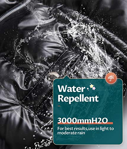 Creatmo Us Girl's Kids Fur Coats Quilted Fleece Jacket Hooded Puffer Parka Junior Coats Black 14/16 #TOP4