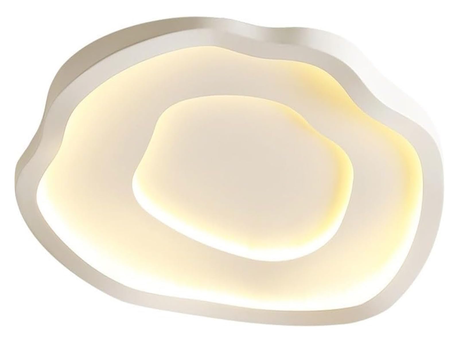 KXEcoLife Ceiling Lamp Interior Modern Round Flush Mount Light - Design with Three-Color Dimmable LED Ideal for Living Rooms, Bedrooms, & Dining Rooms Fixture(Stepless dimming)