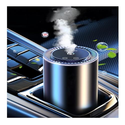 Smart Car Air Fresheners Automatic switch 50ml French Natural Perfume Rechargeable Fashionable Starry Sky Ultrasonic Atomizer Car Perfume Humidifier Adjustable Concentration Lasts Long time(Black)