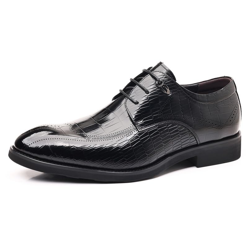 Elegant Leather Loafers for Men Classic Oxford Style Business Wedding Formal Slip On Dress Shoes