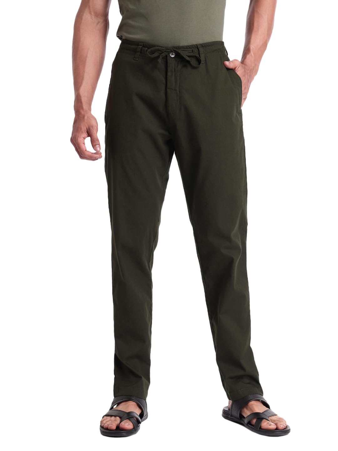 bewakoof Men's 100% Cotton Solid Regular Fit Trousers | Pant for man | Chinos pants for men | Men trousers | Casual Pants for Men | Trousers for man | Men's Regular Casual Pants | Cotton Pant for Men | Everyday Casual | Utility Streetwear | Lightweight & Flexible-picture-31