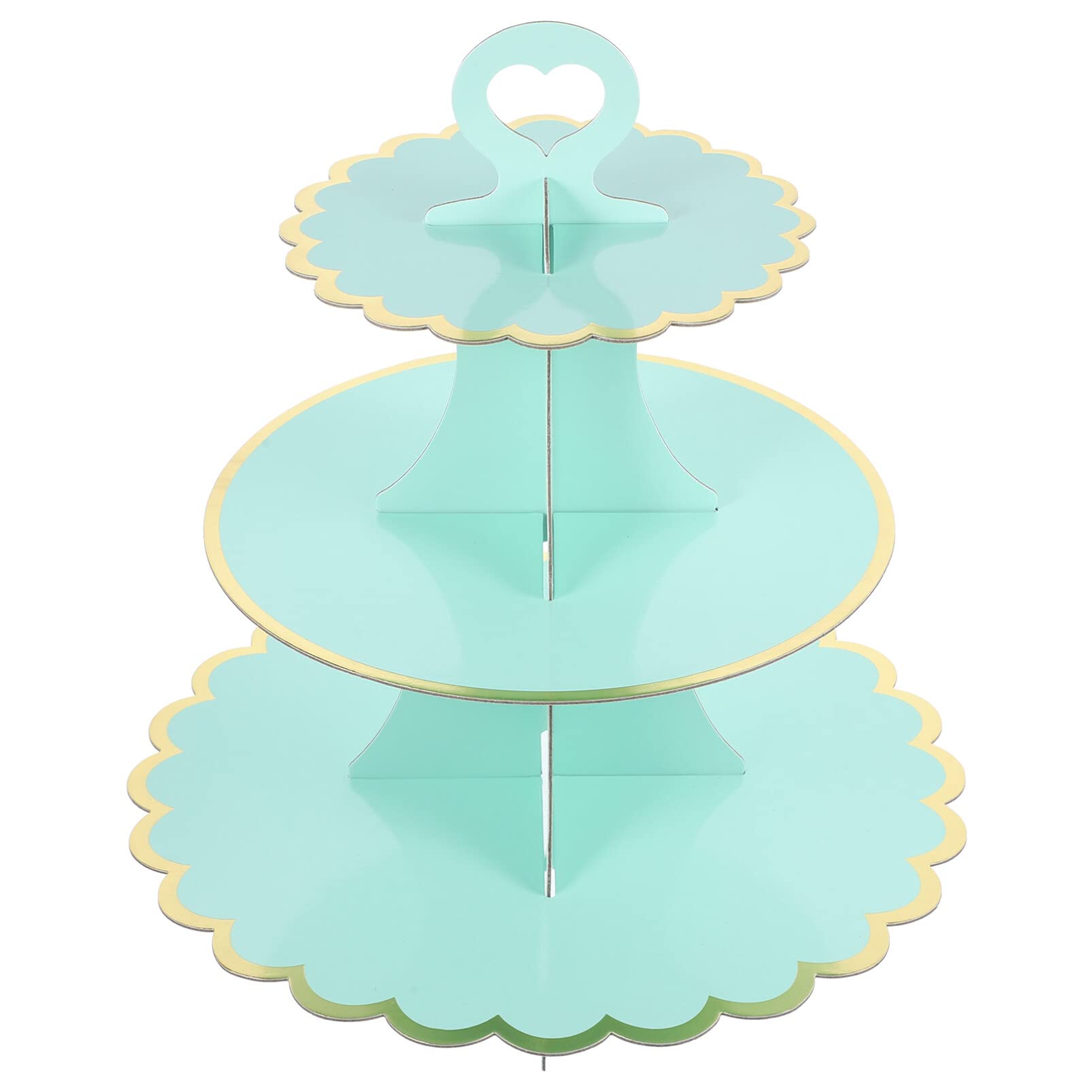 斜めなケーキスタンド　ディスプレイスタンド　グリーン　レトロ 斜めなケーキスタンドディスプレイスタンドグリーンレトロ