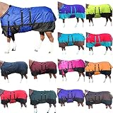 HILASON 600D Winter Waterproof Poly Horse Blanket Belly Wrap Royal Blue - 78 Inches | Horse Blanket