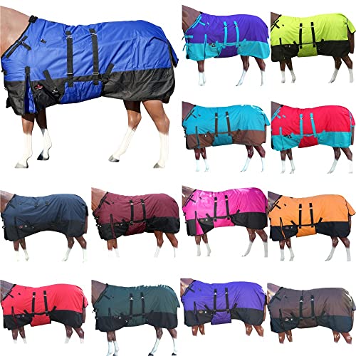 Hilason 600D Winter Waterproof Poly Horse Blanket Belly Wrap Royal Blue - 78 Inches | Horse Blanket | Horse Blankets For Winter Waterproof | Horse Turnout Blanket | Horse Turnout #TOP30