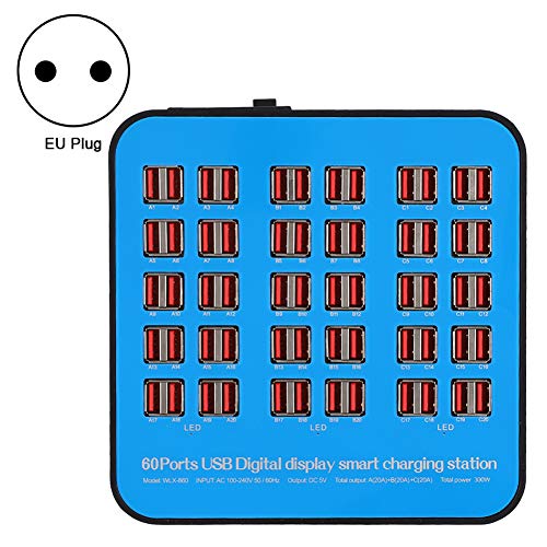 BROLEO Chargeur USB à 60 ports, station de charge USB, recharge pour ordinateur portable de charge (prise européenne), BROLEOnfuao3bz5y-11 – vue 6