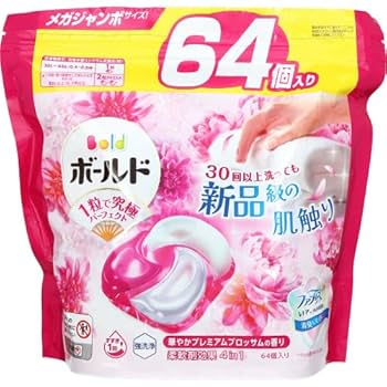 P&G ボールド ジェルボール4D ブロッサム　フレッシュ　超メガジャンボ Amazon.co.jp: ボールド 洗濯洗剤 ジェルボール 4in1 プレミアム