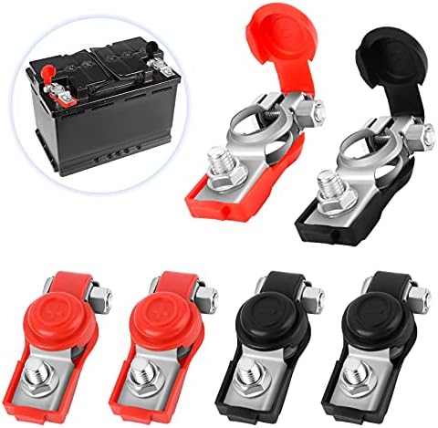 Battery Terminals Battery Quick Release Connectors Negative and Positive Copper Car Battery Terminals Connectors 12V/24V/48V Car Battery Terminal Connectors for Boat Truck Van Car