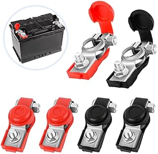 Battery Terminals Battery Quick Release Connectors Negative and Positive Copper Car Battery Terminals Connectors 12V/24V/48V Car Battery Terminal Connectors for Boat Truck Van Car