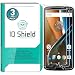 Moto G6 Screen Protector (3-Pack), IQ Shield Tempered Ballistic Glass Screen Protector for Moto G6 99.9% Transparent HD and Shatter-Proof Shield