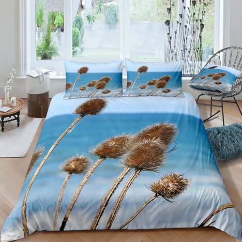Housse de couette 140x200 microfibre douce avec fermeture éclair lit simple - 4