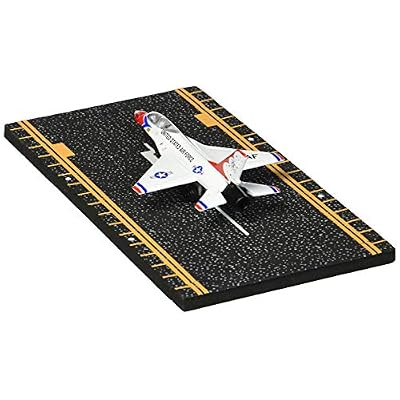 Hot Wings F-16 Thunderbird with Connectible Runway,Red/White/Blue