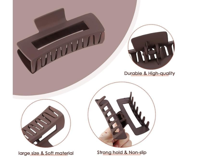 Big Size Hair Clutcher for Women | Strong Hold Large Claw Clip