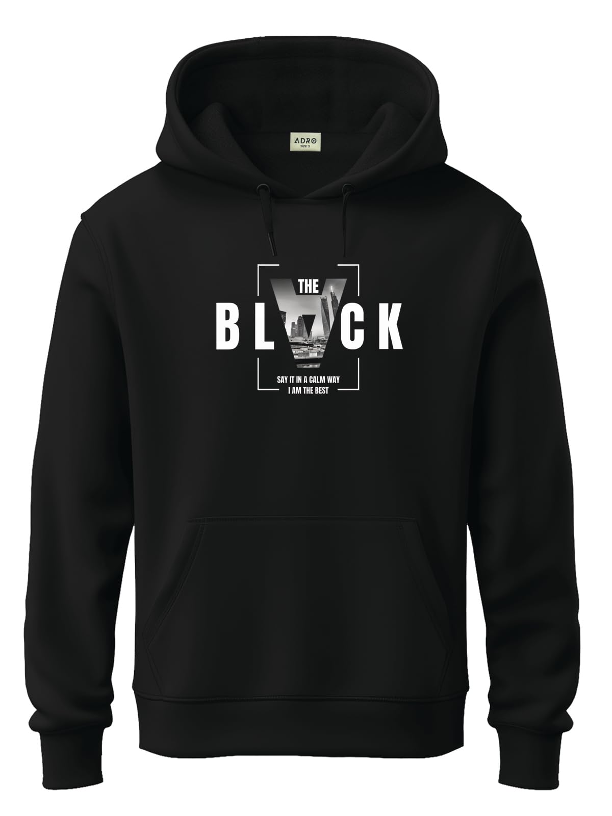 Mens Graphic Hoodie | Regular Fit 320 GSM Cotton Hoody | Hoodies/Sweatshirt for Men | Soft Brushed Fleece Fabric-image-11