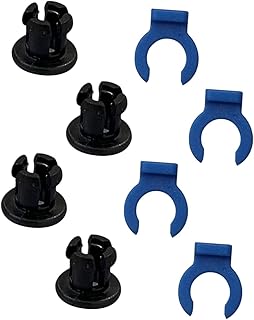 KJHBV 1 Set D Printer Coupling Accessories Tube Plastic Hoe and Clip Part Clam Collet Supply Clamp Bowden Hotend Extruder Accessory Horse Clips Pipe