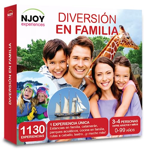 NJOY Experiences - Caja Regalo - DIVERSIÓN EN FAMILIA - Más de 1130 experiencias para familias a...