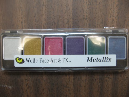 wolfe face paint kit - Wolfe 6 Color Palette/Face Paint Kit (Metallix)