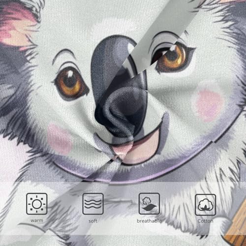 Toddler Girls Underwear 2t Cotton Girl Panties Cute Fun Print Kids Undies Briefs Cute Koala Flowers White3