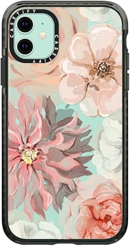 Vista 77 de CASETiFY Funda Impact para iPhone 11 - Moon Camping - Negro transparente