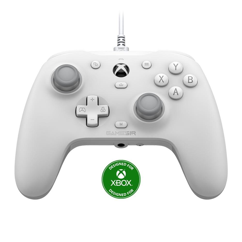 GameSir G7 HE C Wired Xbox Controller,Officially licensed Controller with Hall Effect Joysticks for Xbox Series X|S, Xbox One, Windows 10|11,Xbox Officially (White)