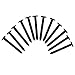 (Black) Pack of 12 Vinyl Shutter Fastener Spike Loks for Installing Decorative Exterior Vinyl Shutters