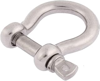New Lon0167 Wire Rope Featured Fastening Bow Shackle reliable efficacy Silver Tone M10 Thread(id:a94 eb aa 835)