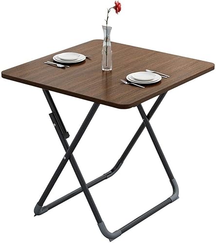 T&Y - Mesa plegable cuadrada, bandeja de TV y mesa de comedor para el hogar, mesa pequeña de apartamento, mesa pequeña para aperitivos, 607031.5in,