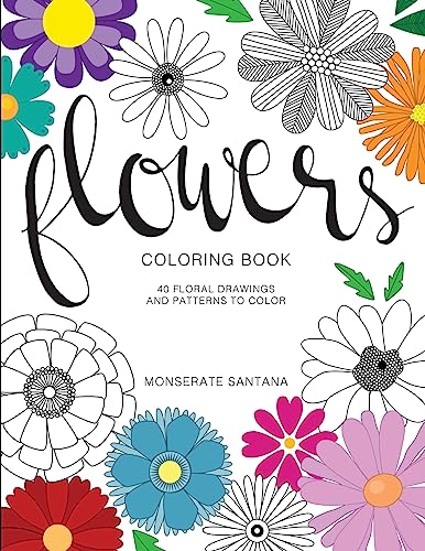 Flowers: Coloring Book