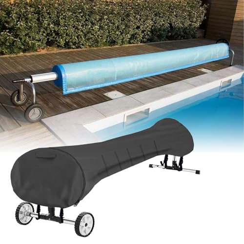 Couvercle de Bobine Solaire pour Piscine Creusée | Bâche Protection Hiver Oxford 210D 18 Pieds