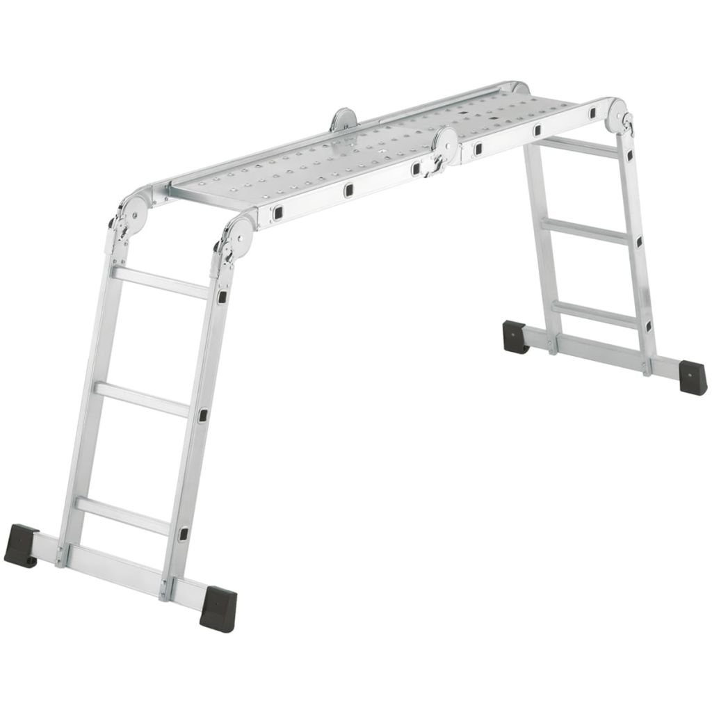 Hailo 7412-031 ProfiStep 150 kg Capacity Combination Ladder (4 x 3-Rung Sections)