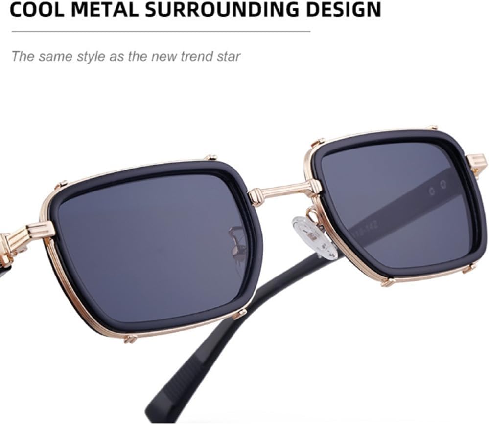MUTYNE Steampunk Luxury Sunglasses For Men Square Luxe Accessories Sunglasses Women Fashion Glasses Vintage