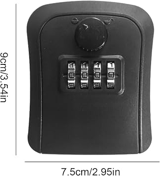 Security Key Lock Boxes Wall Mounted Digit Combination Hiders Safe Storage