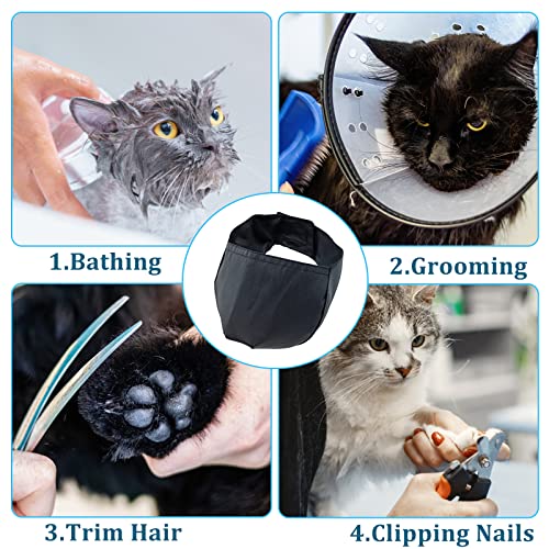 Generic A1 3 Pieces Cat Muzzles Breathable Mesh Muzzles Cat Grooming Restraint Bags thumb #4