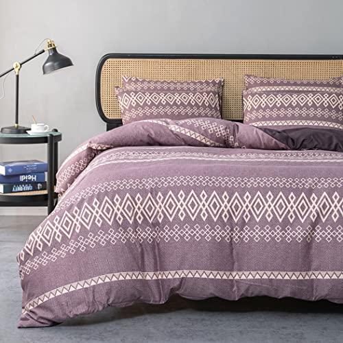 Lekesky Bohemian Bettwäsche 200x200 cm 3 Teilig - Bettbezug mit...