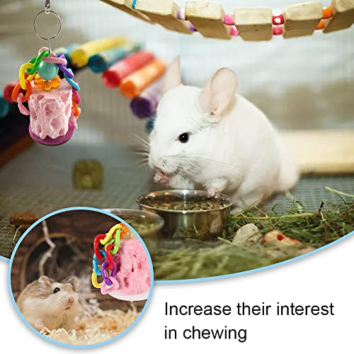 YongXiangPeng Parrot Chew Toy,Bird Chewing Toy Cockatiel Tear Toys Bird Beak Grinding Stone,Grinding Treat for Budgies Parakeet Cockatiel Conure Hamster (Random Color) - Image 3