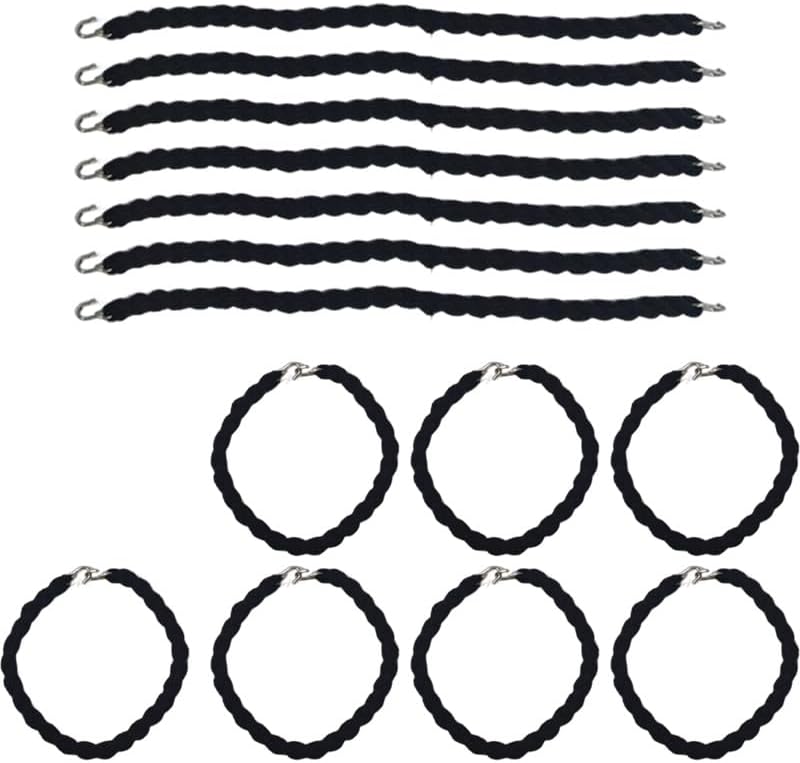 14PCS Military Boot Blousers，Elastic Leg Blousing Straps with Metal Hooks for Army, Navy, Air Force Uniform Trousers