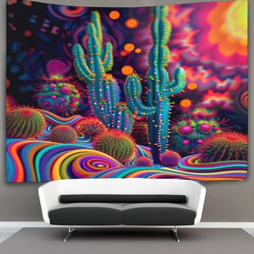 Kaktus Wandbehang Wandtuch Bunte Pflanzen Wandteppiche 3D Heimdekoration Für Raum 130cmx150cm Kaktus Wandbehang Wandtuch Bunte Pflanzen Wandteppiche 3D Heimdekoration Für Raum 130cmx150cm