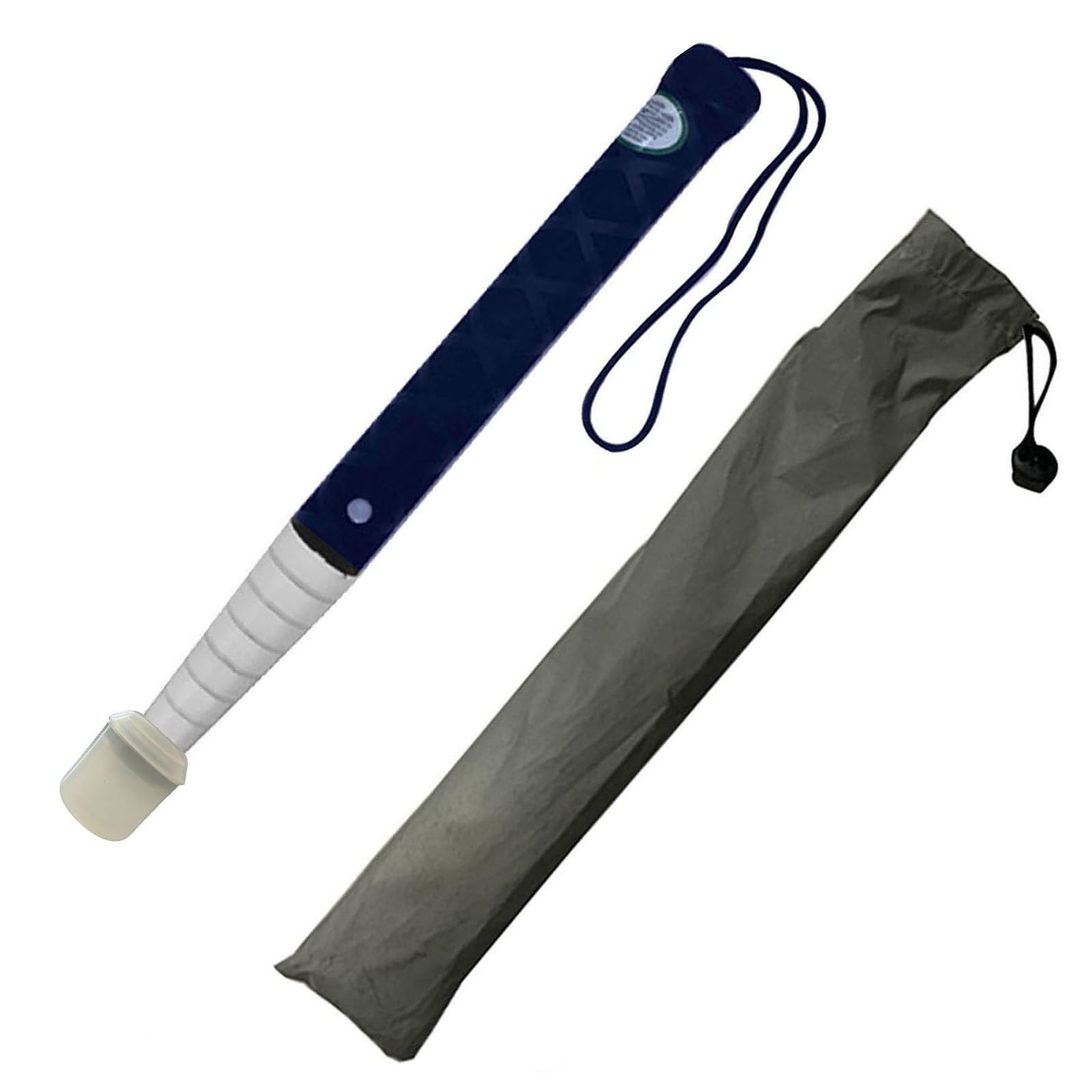 Tavkomco Telescopic Blind Cane - 7,8,9 Sections Titanium Alloy Walking Cane for The Blind or Visually Impaired, with Screw-in Marshmallow Cane Tip (A,125cm/49.2in)