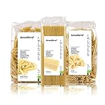 AmoreTerra (18 pz.) Pasta Senatore Cappelli Penne, Spaghetti ed Eliche Bio 500g, Grani antichi, artigianale biologica, trafila al bronzo, essiccata bassa temperatura