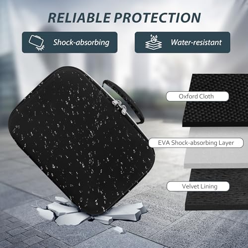 Funda para cámara DSLR compatible con Canon y otras, negra, mediana miniatura 2