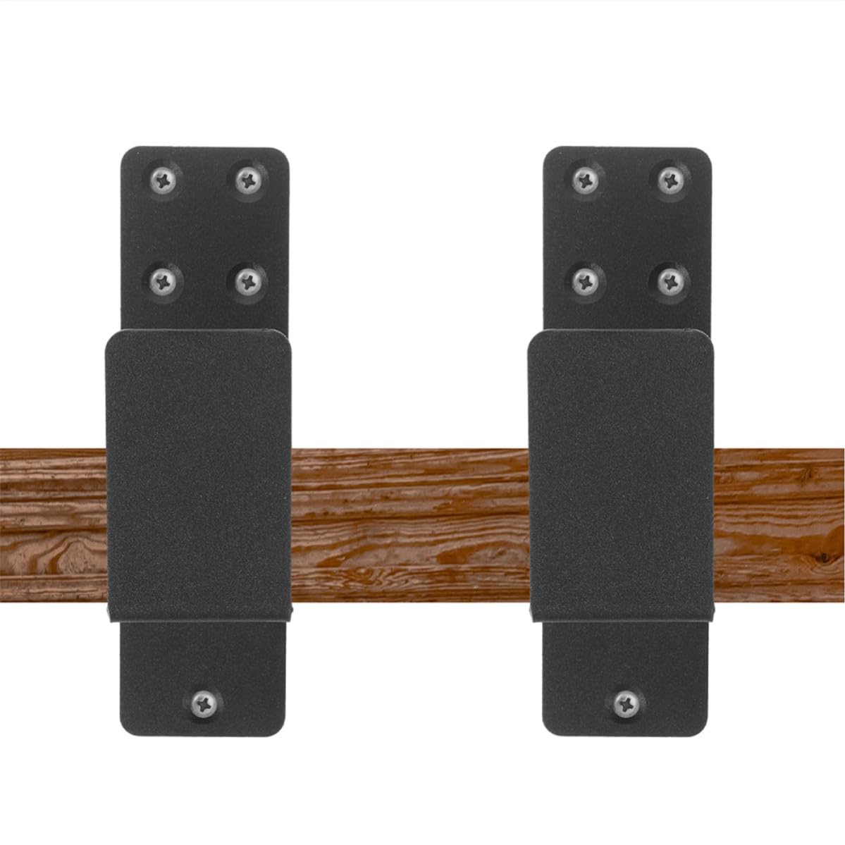 Support de Barricade de Porte Robuste Support de Loquet de Porte Acier Noir Design en U 4 Pcs et Shed Sécurité Domestique