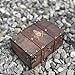 vuagmiv Masonic Engraved Wooden Chest Box with Velvet Lining – Freemason Supplies & Tools Storage, Keepsake & Jewelry Organizer