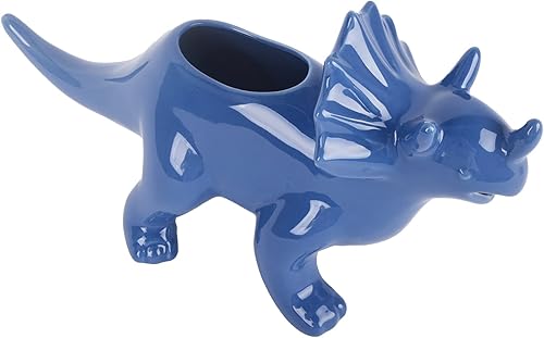Miniatura 4 de Vencer Gravy Boat Funny Novelty Stegosaurus Salsa Salsa Boat, para caldo, leche, aderezos para ensaladas, crema, azul, VHG-002B