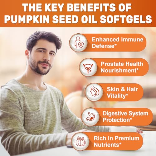SCOLA Pumpkin Seed Oil with Saw Palmetto Softgels